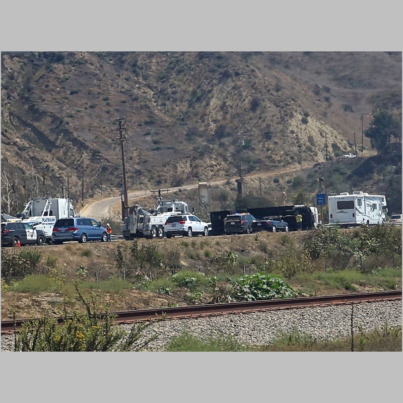Highway 101 Truck Rollover Crash