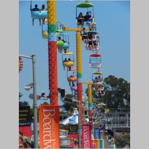 Santa Cruz Boardwalk - Acrobats - Unicycle Ride - 30 June 2012